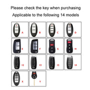 For Nissan Car Key Cover Keychain Anti-lost Number Plate, Style: C