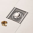 All Copper Brushed Anti-Odor Floor Drain Gravity Copper Core Bathroom Floor Drain, Specification: Square Fine Sculpture Dual Use - Drain Strainers by PMc TechLife | Online Shopping South Africa | PMc TechLife | Buy Now Pay Later Mobicred