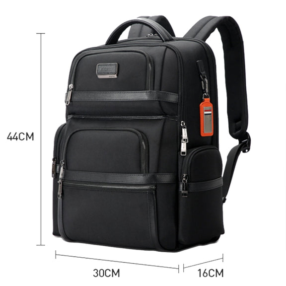 Bopai 61-121601 Large Capacity Water-resistant Business Laptop Backpack With USB+Type-C Port(Black)