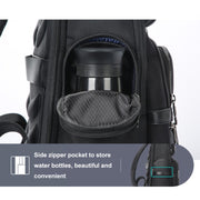 Bopai 61-121601 Large Capacity Water-resistant Business Laptop Backpack With USB+Type-C Port(Black)