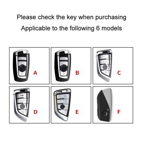 For BMW Car Key Cover Multifunctional Keychain Anti-Lost Number Plate, Style: C