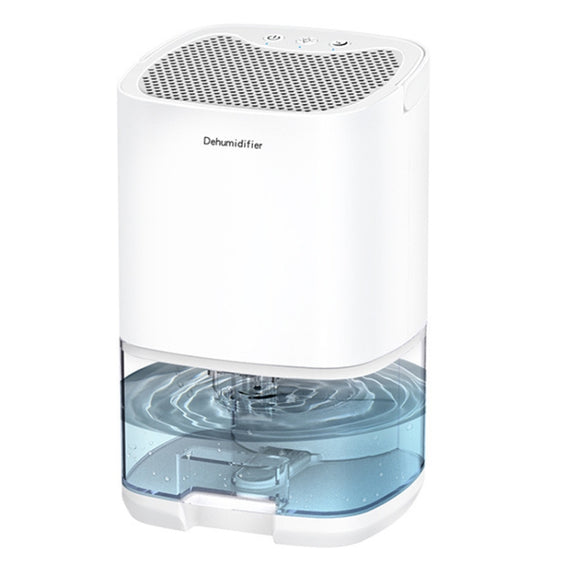 1L 36W Air Dehumidifier for Home Damp Drying Clothes with 7 colors Light US Plug(White)
