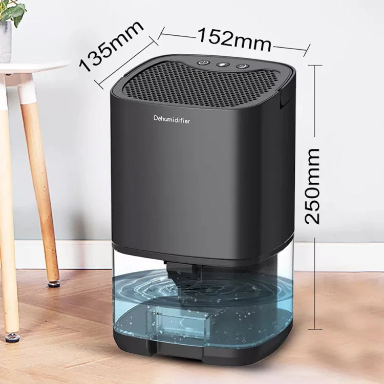 1L 36W Air Dehumidifier for Home Damp Drying Clothes with 7 colors Light UK Plug(White)