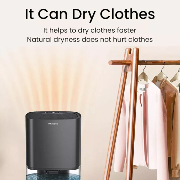 1L 36W Air Dehumidifier for Home Damp Drying Clothes with 7 colors Light UK Plug(Black) - free shipping - PMC TechLife - Order now!