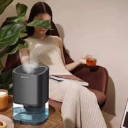 1L 36W Air Dehumidifier for Home Damp Drying Clothes with 7 colors Light US Plug(Black)