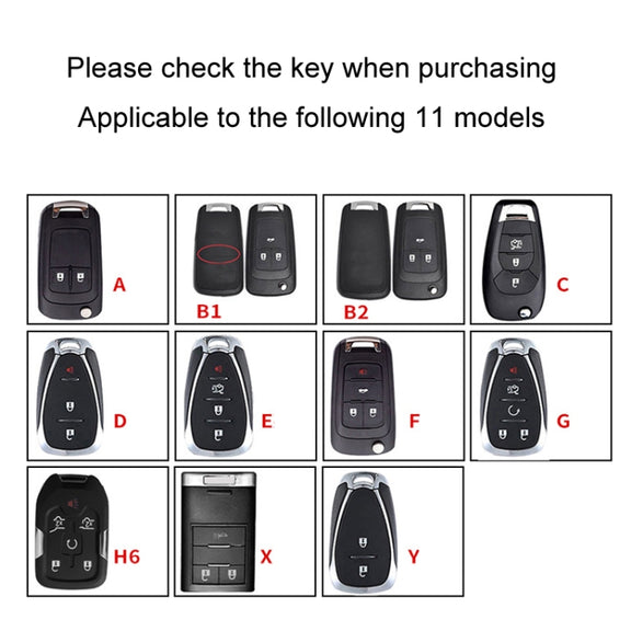 For Chevrolet Car Key Cover Multifunctional Keychain Anti-lost Number Plate, Style: Y