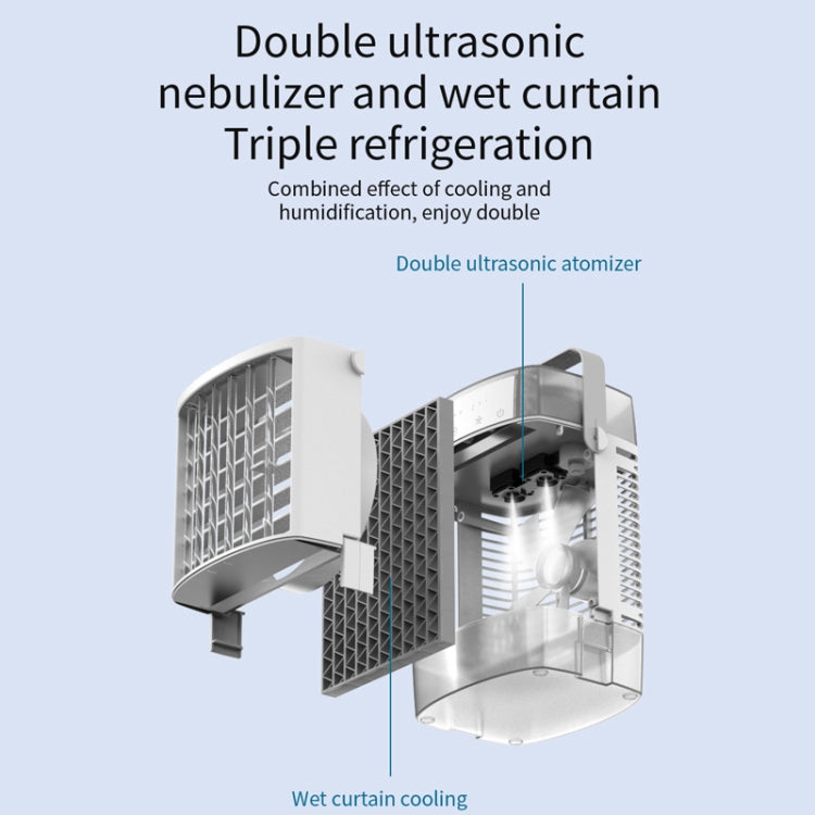 Air Conditioner Water Cooling Fan With Spray 3 Gear Wind 3 Speed Timing - Electric Fans by PMC TechLife | Online Shopping South Africa | PMC TechLife | Buy Now Pay Later Mobicred
