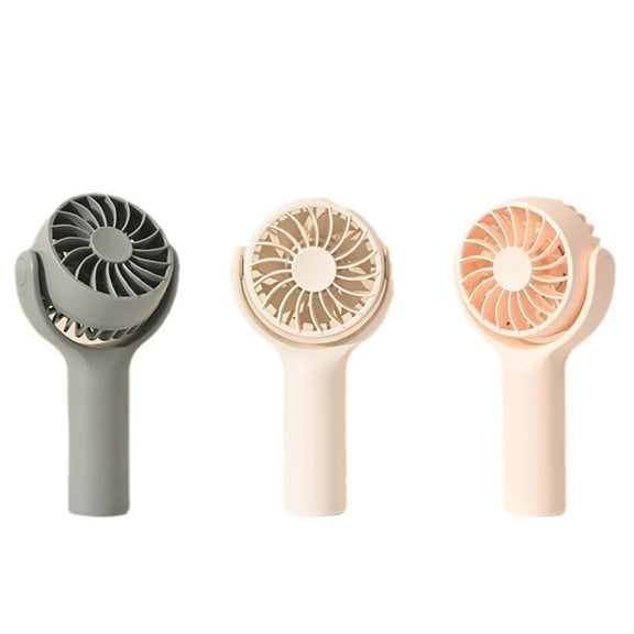 Mini Handheld Small Fan Rechargeable Mute Desktop Portable Fan(Khaki)
