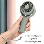 Mini Handheld Small Fan Rechargeable Mute Desktop Portable Fan(Green)