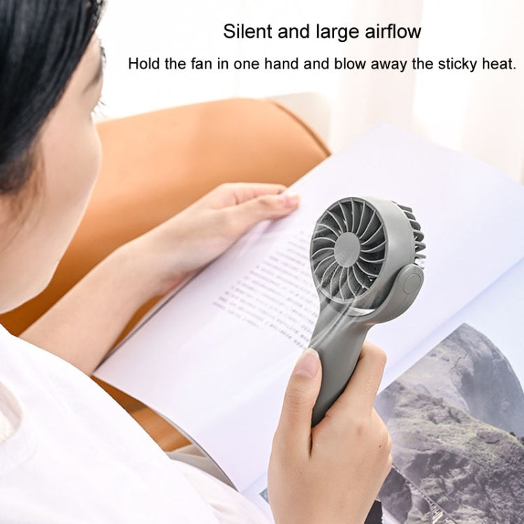 Mini Handheld Small Fan Rechargeable Mute Desktop Portable Fan(Khaki)
