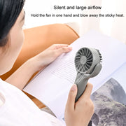 Mini Handheld Small Fan Rechargeable Mute Desktop Portable Fan(Green)