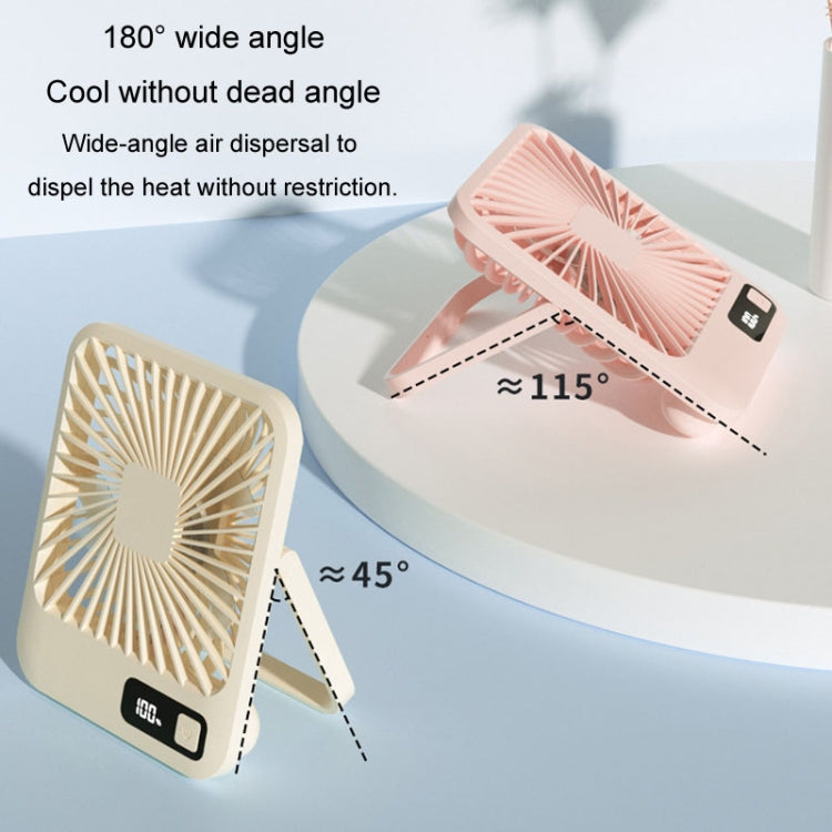 Home Desktop Wall Mounted Fan USB Portable Desktop Mini Fan(White)
