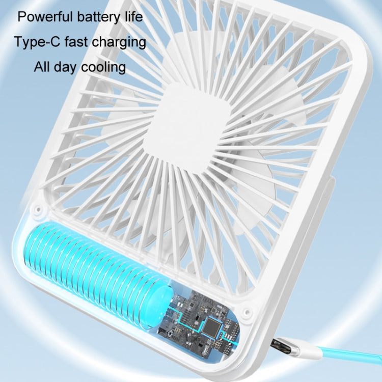 Home Desktop Wall Mounted Fan USB Portable Desktop Mini Fan(White)