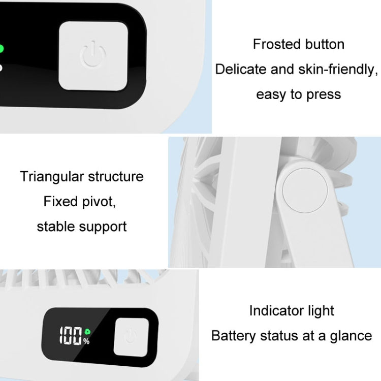 Home Desktop Wall Mounted Fan USB Portable Desktop Mini Fan(White) - Electric Fans by PMC TechLife | Online Shopping South Africa | PMC TechLife | Buy Now Pay Later Mobicred