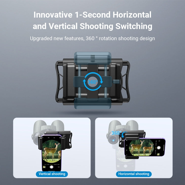 APEXEL F002X Universal Phone Adapter for Monoculars Binoculars Smartphone Holder Clip(Green) - free shipping - PMC Jewellery - Order now!