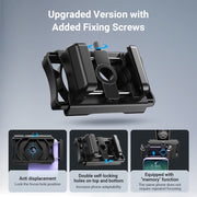 APEXEL F002X Universal Phone Adapter for Monoculars Binoculars Smartphone Holder Clip(Black)