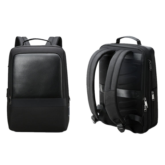 Bopai 61-26111 Large Capacity Business Commuter Laptop Backpack With USB+Type-C Port(Black)
