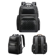 Bopai 61-91911 Large Capacity Business Water-resistant Laptop Backpack With USB+Type-C Port(Black)