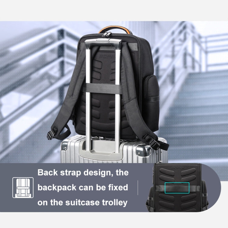 Bopai 61-91911 Large Capacity Business Waterproof Laptop Backpack With USB+Type-C Port(Black) - free shipping - PMC Jewellery - Order now!