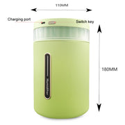 1L Home Humidifier Large Capacity Desk Aroma Mute Ambient Light Humidifier Charging Model(White)