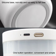1L Home Humidifier Large Capacity Desk Aroma Mute Ambient Light Humidifier Charging Model(White)