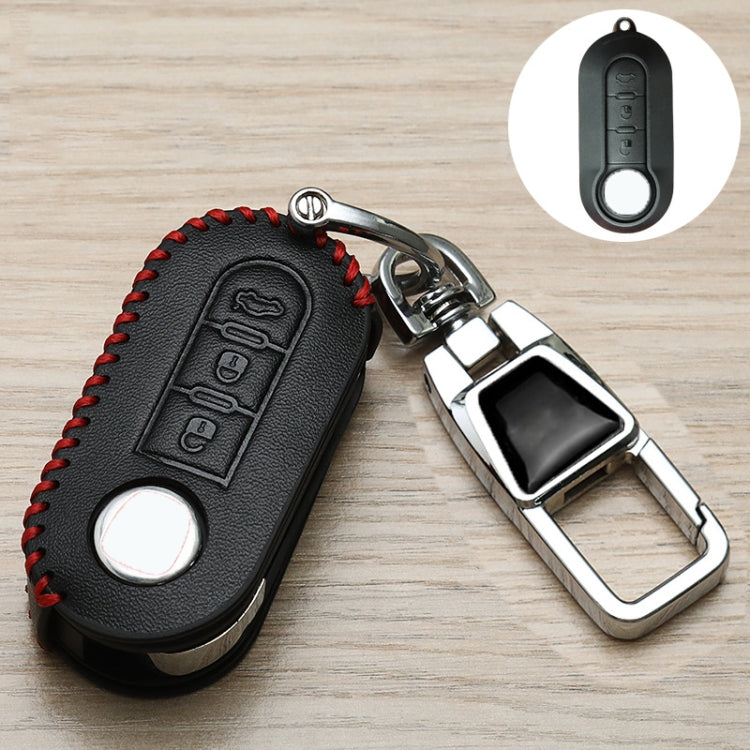 For Fiat Car Key Cover Multifunctional Keychain Anti-Lost Number Plate(C) - Car Key Cases by PMC TechLife | Online Shopping South Africa | PMC TechLife | Buy Now Pay Later Mobicred