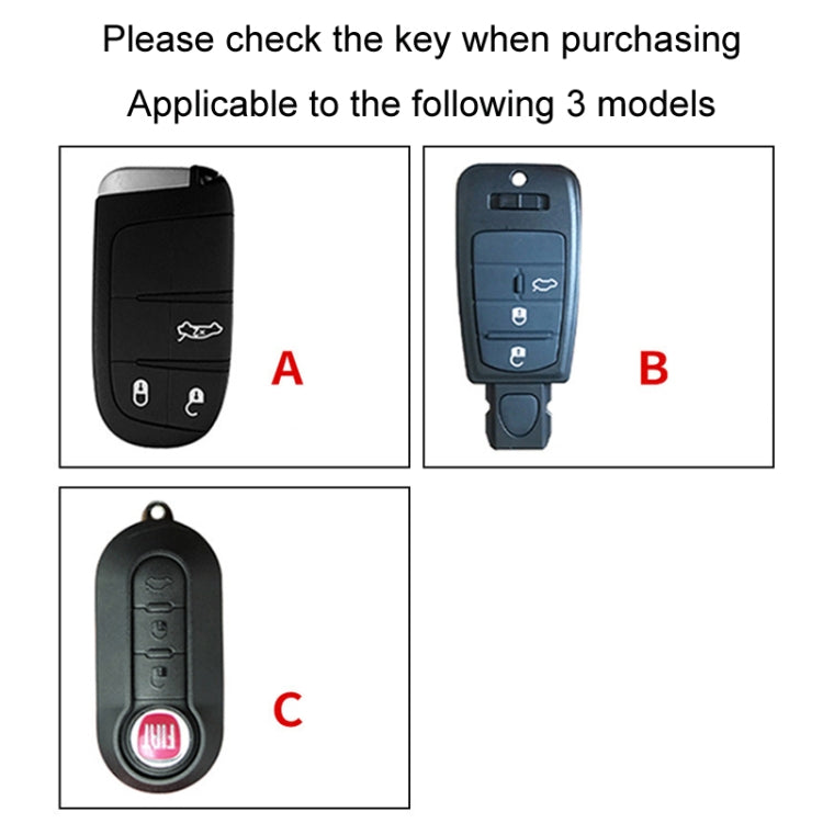 For Fiat Car Key Cover Multifunctional Keychain Anti-Lost Number Plate(C) - Car Key Cases by PMC TechLife | Online Shopping South Africa | PMC TechLife | Buy Now Pay Later Mobicred