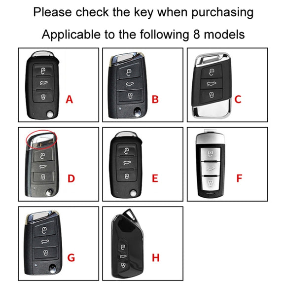 For Volkswagen Key Cover Multifunctional Keychain Anti-lost Number Plate, Style: H