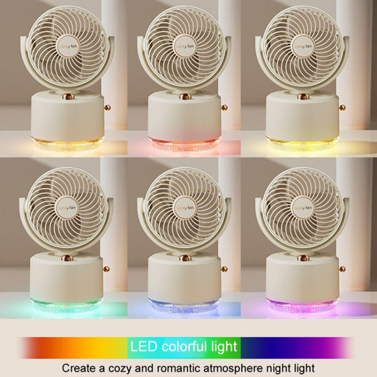 USB Charging Cooler Air Conditioning Fan Desktop Cooling Fan Swing Humidifier(Green) - Electric Fans by PMC TechLife | Online Shopping South Africa | PMC TechLife | Buy Now Pay Later Mobicred