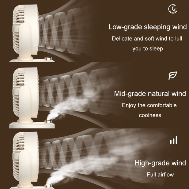 USB Charging Cooler Air Conditioning Fan Desktop Cooling Fan Swing Humidifier(Green) - Electric Fans by PMC TechLife | Online Shopping South Africa | PMC TechLife | Buy Now Pay Later Mobicred