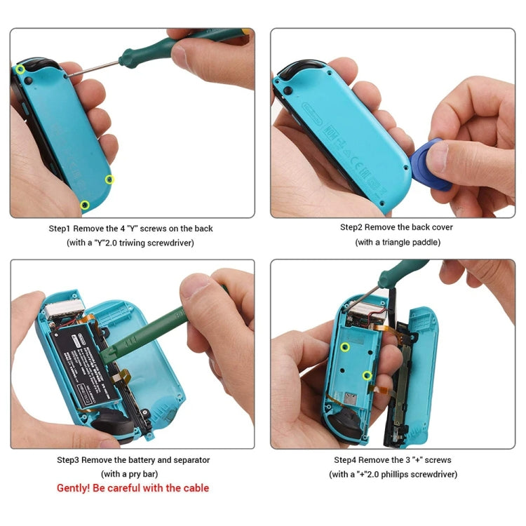 21 In 1 Kit For Nintendo Switch Joycon Joystick Thumb Stick Repair Tool - Switch Spare Parts by PMC TechLife | Online Shopping South Africa | PMC TechLife | Buy Now Pay Later Mobicred