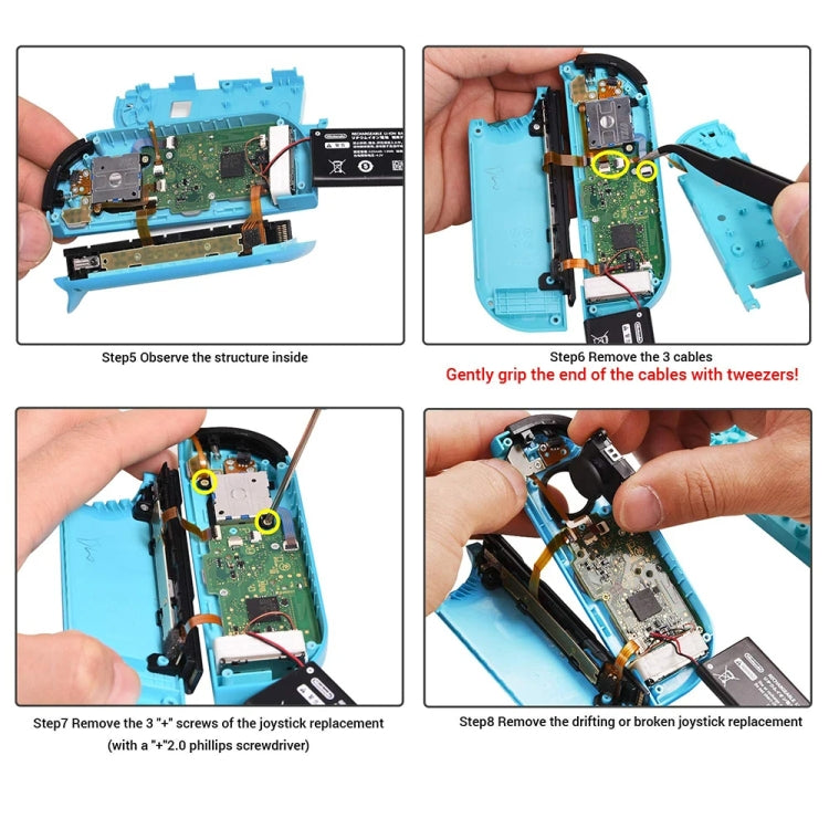 9 In 1 Kit For Nintendo Switch Joycon Joystick Thumb Stick Repair Tool