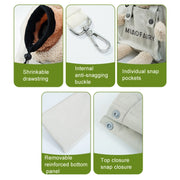 Portable Outing Cat Bag Exposed Shoulder Canvas Bag Small Dog Pet Bag(Bear Khaki)
