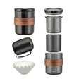 3 In 1 Pour Over Coffee Maker with Filter Cup for Camping Travel Office With Bag Gradient Black - free shipping - PMC TechLife - Order now!