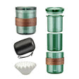 3 In 1 Pour Over Coffee Maker with Filter Cup for Camping Travel Office With Bag Aqua Green - free shipping - PMC TechLife - Order now!