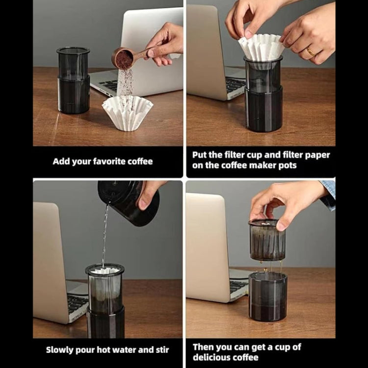 3 In 1 Pour Over Coffee Maker with Filter Cup for Camping Travel Office With Bag Brown - free shipping - PMC TechLife - Order now!