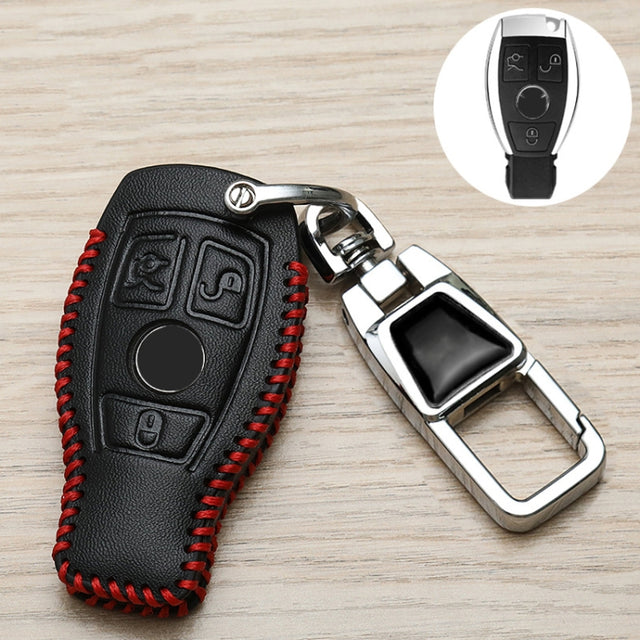 For Mercedes-Benz Car Key Cover Multifunctional Keychain Anti-lost Number Plate, Style: B