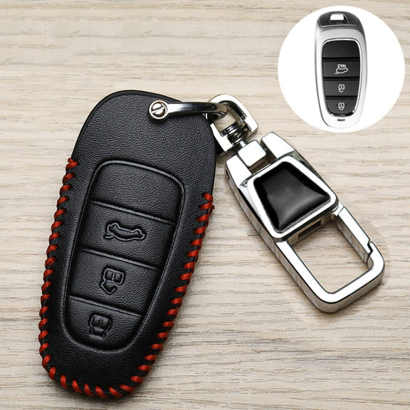 For Hyundai Car Key Cover Multifunctional Keychains Anti-lost Number Plates, Style: J