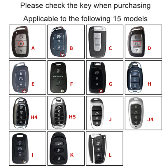For Hyundai Car Key Cover Multifunctional Keychains Anti-lost Number Plates, Style: H5