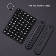 For Hyundai Car Key Cover Multifunctional Keychains Anti-lost Number Plates, Style: B
