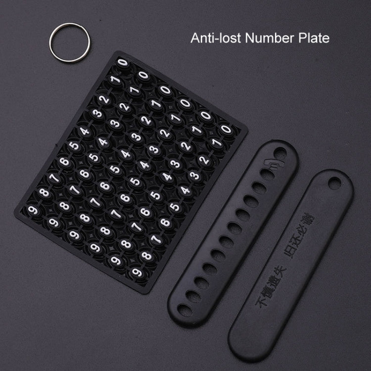 For Hyundai Car Key Cover Multifunctional Keychains Anti-lost Number Plates, Style: H4