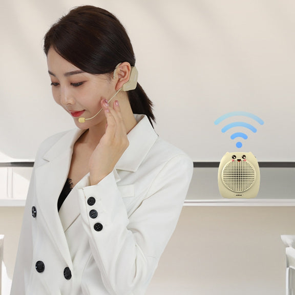 ASiNG S16  2.4G Wireless Voice Amplifier with Headset Microphone for Teachers Tour Guides Without Strap Chain
