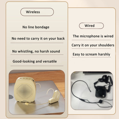 ASiNG S16  2.4G Wireless Voice Amplifier with Headset Microphone for Teachers Tour Guides Without Strap Chain - free shipping - PMC Jewellery - Order now!