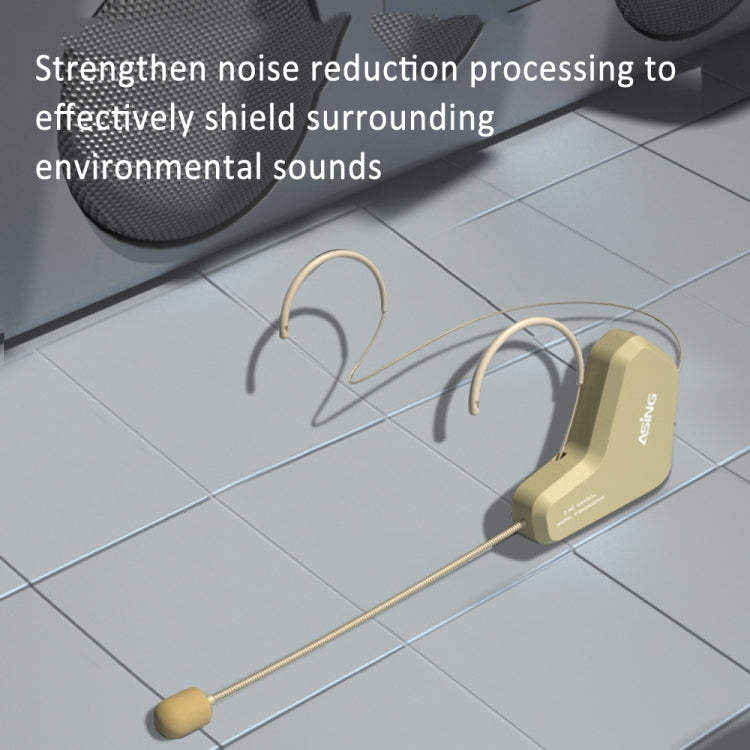 ASiNG S16  2.4G Wireless Voice Amplifier with Headset Microphone for Teachers Tour Guides Without Strap Chain - free shipping - PMC Jewellery - Order now!