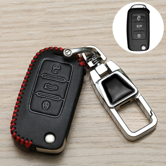 For Skoda Car Key Cover Multifunctional Keychain Anti-lost Number Plate(A)