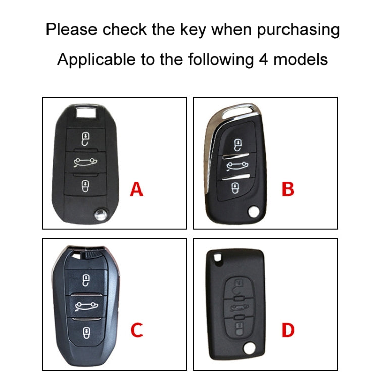 For Citroen Car Key Cover Multifunctional Keychain Anti-lost Number Plate(D) - Car Key Cases by PMC TechLife | Online Shopping South Africa | PMC TechLife | Buy Now Pay Later Mobicred