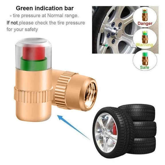 2.4BAR Vehicle Tire Pressure Monitoring Warning Cap, ������: Brass Core