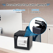 Xprinter XP-R330H 80mm Thermal Receipt Printer Sports Lottery Ticket Cashier Printer(US Plug)