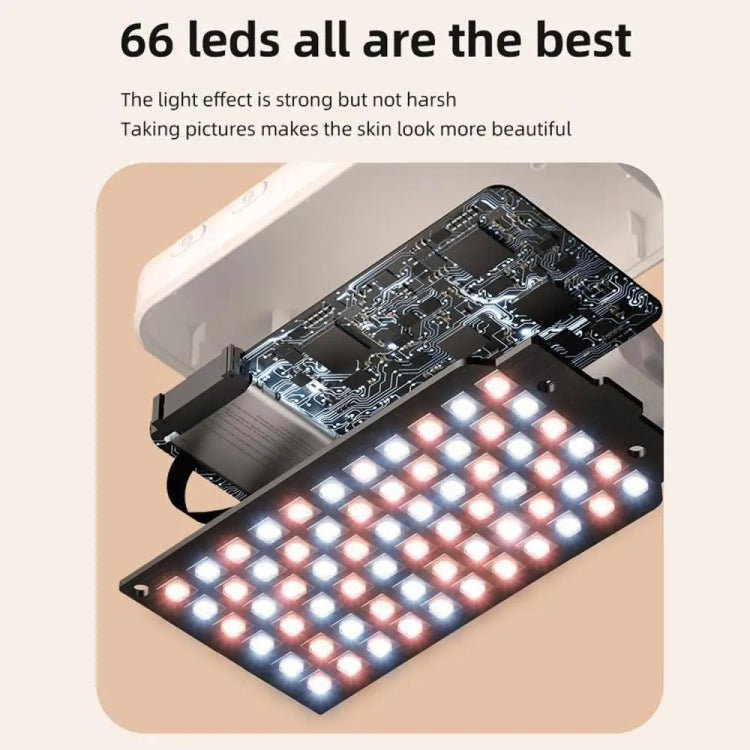 66 LEDs Selfie Fill Light Rechargeable 3 Modes Clip-on Pocket Light For Phone, Laptop, Tablet Meeting(White) - Selfie Light by PMC TechLife | Online Shopping South Africa | PMC TechLife | Buy Now Pay Later Mobicred