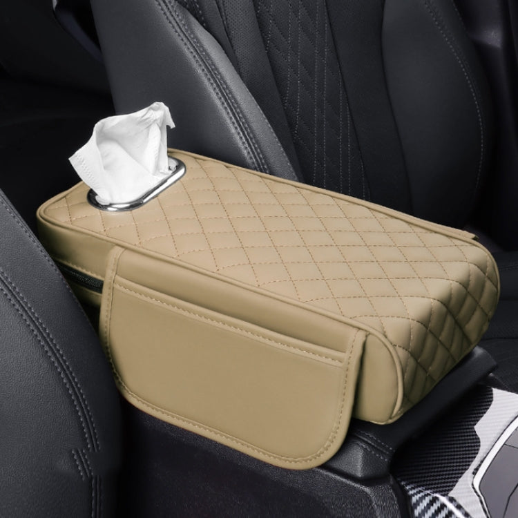Car Armrest Box Booster Pad Widened Interior Tissue Box, Color: Beige - Stowing Tidying by PMC TechLife | Online Shopping South Africa | PMC TechLife | Buy Now Pay Later Mobicred